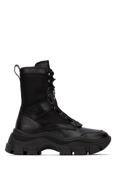 prada war boots|Prada chunky sole combat boots.